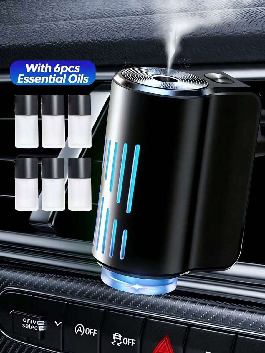 Smart Car Air Freshener, Diffuser Freshener With Adjustable Modes, Car Aromatherapy Diffuser, 3-Level Adjustable Smart Car Diffuser, Perfect Gift For Family And Friends, Car Accessories