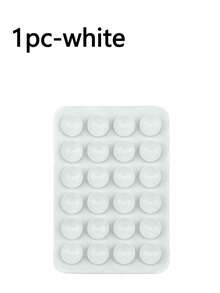 1pc Silicone Suction Cup Stand, Multi-Functional For Computer & Phone, Glass Self-Adhesive Non-Slip Silicone Desktop Metal Stand, Firmly Fixed On Any Smooth Surface, Suitable For Glass, Mirror, Refrigerator Or Gym, Fits Any Phone Model