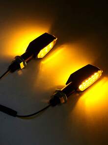 2 piezas Luces LED para manillar de motocicleta, Luces LED auxiliares delanteras - Multicolor - Ver 3