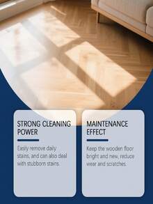JUE FISH 1 Bottle/237ml Wood Floor Cleaner Spray/Floor Maintenance Spray/Wood Floor Stain Remover Spray. Effectively Cleans Wood Floor Surface Stains Without Damaging The Surface, Leaving The Floor Looking Brand New. Reduces Static Electricity And Daily Dust Accumulation. - 彩色 - 查看 6