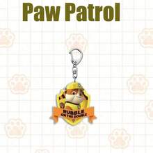 6 PCS/Set PAW Patrol Acrylic Keychains - Cute & Stylish Key Rings With Chase & Skye, Lightweight Cartoon Bag Charms, Multi-Character & Multi-Pattern Design, Perfect Gift For Weddings, Parties, Birthdays