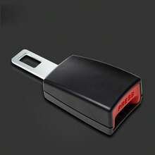 2pcs Metal Car Seat Belt Adjuster, Black Universal Buckle Extender Connector Safety Belt Cover - Multicolor - View 7