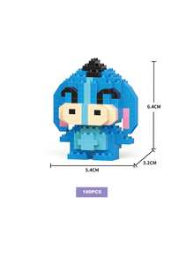 DOBBLE 口袋妖怪358片可爱卡通动漫积木套装动漫人物史迪奇图片拼图组装青少年玩具积木适合派对节日小礼物 - 彩色 - 查看 43