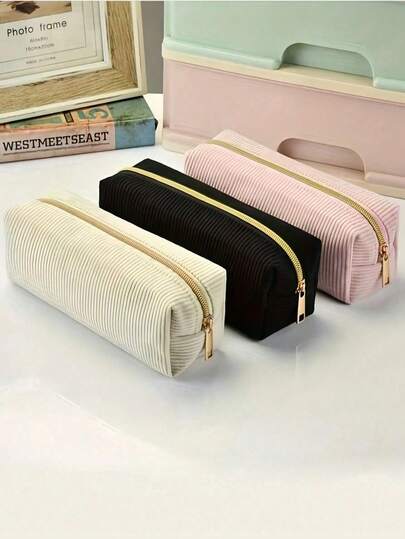 1pc Pencil Case,Durable Pen Pouch With Zipper,Stationery Organizer For School Supplies,Pen Bag For Office And Home Use,Back To School Season