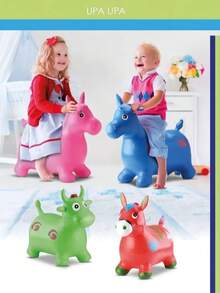 Burro Saltarín Inflable – Montable, Divertido y Perfecto como Regalo - Multicolor - Ver 1