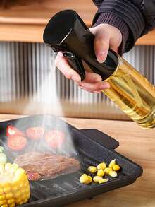 2-In-1 Olive Oil Sprayer Bottle, Kitchen Essential, Modern Style Sprayer, High-Quality Plastic, Suitable For Home Cooking And Professional Chefs