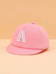 1pc Toddler Pink 26 Letter Pattern Soft Brim Baseball Cap, Cute & Fashionable, Lightweight & Soft Sun Protection, Practical Gift, Suitable For Baby Boys & Girls Casual Wear - Pink - View 27