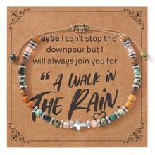 1 pieza Pulsera única de mujer con cuentas de piedras semipreciosas, diseño personalizado adecuado para uso diario, festivales, regalo para ella en su cumpleaños, Año Nuevo, Día de San Valentín - Multicolor - Ver 5