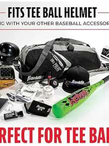 Franklin Sports JR3 Pulse Bolsa para Equipo Deportivo – Bolsa para béisbol, T-Ball y Softball – sostiene Bate, Casco y Guante - Gris Claro - Ver 2