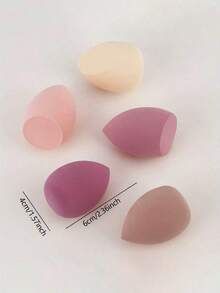 4件套通用化妆海绵套装 – 化妆蛋全脸融合海绵，兼容液体/膏状/粉底/遮瑕膏/粉状腮红，柔软化妆工具，品牌面部化妆工具，适合女性和儿童，秋冬季节理想之选，契合Y2K复古时尚，是生日/圣诞节礼物和派对准备的理想之选，价格实惠，情人节礼物，廉价商品，旅行必备，旅行好物，房间装饰，情人节礼物，廉价小物，房间，1美元商品，度假必备，女士礼物，卧室，情人节，99美分 - 彩色 - 查看 7