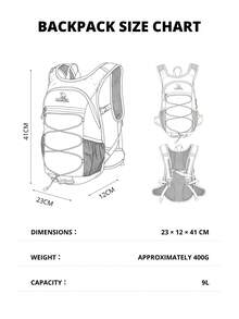 CAMEL CROWN Outdoor Hiking Backpack Travel Light Climbing Cycling Backpack - Black - View 10