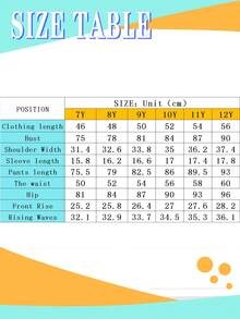 Girls' Casual Set - Butterfly Print Round Neck Short Sleeve T-Shirt And Cargo Pants - Blue - View 6