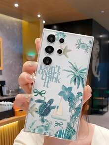 彩色海洋动物软壳手机壳，兼容华为荣耀、红米、三星 Galaxy A04e/12/A13/A14/A34/A50/A52/A53/A54/S21/S22/S23/S24/S25/S25 Ultra/S25 FE/S26/S26 Plus/S26 Ultra/S26 Edge、6A/7A/8A、12T/13T/15T/15T Pro - 無色 - 查看 5
