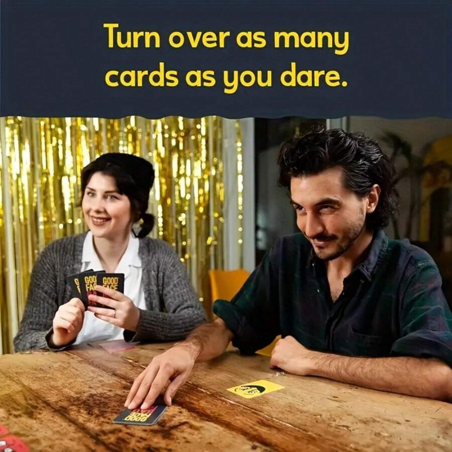 Good Face Bad Face Party Game – 14+ Age Group 2-5 Player Card Game, 7x10cm/2.75x3.9in Portable Adult Tabletop Game For Game Nights & Casual Gatherings, Humorous Social Interaction Game For Lighthearted Group Fun - Multicolor - View 1