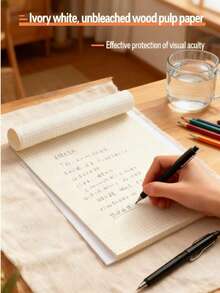 80页方格笔记本，方格纸记事本，素描本，绘图纸，便签本，笔记本，活页本，方格纸，计算草稿纸，布局纸，学生方格笔记本，素描纸，双面方格纸，便签纸，美术书，绘画书 - 黑與白 - 查看 3