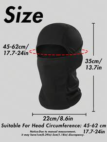 1 件巴拉克拉法帽面罩，防紫外线滑雪面罩，男女款，遮阳帽，骑行、登山、跑步、徒步旅行户外运动配件