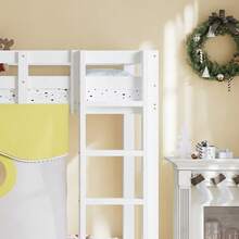 Kids Bed Frames, Headboards & Footboards - White + Wood + 90cm*200cm - View 11