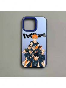 Funda de teléfono de anime H-Haikyuu Oya Volleyball compatible con 16 15 14 13 12 11 Pro Max Plus – Cubierta trasera de TPU suave de colorido degradado, funda compatible con funda  17 pro max, funda  17 pro, funda  17, funda  16, funda  16 pro max, funda  15 - Z1 - Ver 11
