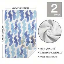 2-Pack Vintage Floral Kitchen Towels, Lightweight Polyester Hand Towels With Elegant Flower & Bird Design, 23.6x15.7 Inch, Machine Washable For Cooking, Baking, And Party Decor, Kitchen Essentials | Holiday Decorative Towels | Machine Washable Towels, Dish Towels - Nhiều màu - Xem 5