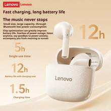 Lenovo EA166 Bluetooth 5.4 Bluetooth Headset: High-Quality Sound, Intelligent Ultra-Clear Call Noise Reduction, IPX5 Waterproof And Sweatproof Rating, Ultra-Low Latency. - Black - View 6