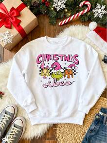 Women Plus Size Sports Sweatshirts - White - View 3