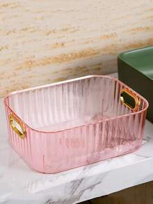 Light Luxury Acrylic ,Desktop Cosmetic Storage Box - Clothes And Miscellaneous Items Coffee Table Snack Storage Basket,Clear Makeup Organizer Bathroom Vanity Skin Care Organizer, Can Be Placed In Bedroom, Bathroom, Closet, Kitchen, Dresser Or Countertop To Organize Small Clutter. Ideal Gift For Christmas, Valentine's Day, Birthdays And Many Other Holidays.(Items Will Be Scratched Due To The Shipping Process, But It Does Not Affect The Use) - 彩色 - 查看 14