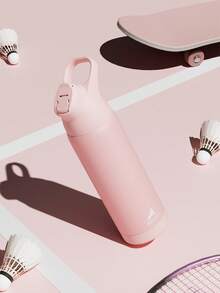 24oz (710ml) Stainless Steel Insulated Water Bottle With Straw And Handle, Double Wall Keeps Cold For 36 Hours, Tritan Leak-Proof Cap, Suitable For Sports And Travel - Pink - View 9