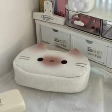 暹罗猫铅笔盒，毛绒可爱小猫笔袋，动物造型铅笔盒，卡哇伊风格笔筒，吐司造型铅笔盒，柔软毛绒快乐小猫拉链铅笔盒，超可爱铅笔盒，大容量柔软毛绒笔筒，化妆包，办公/学习收纳袋，返校礼物 - 彩色 - 查看 7