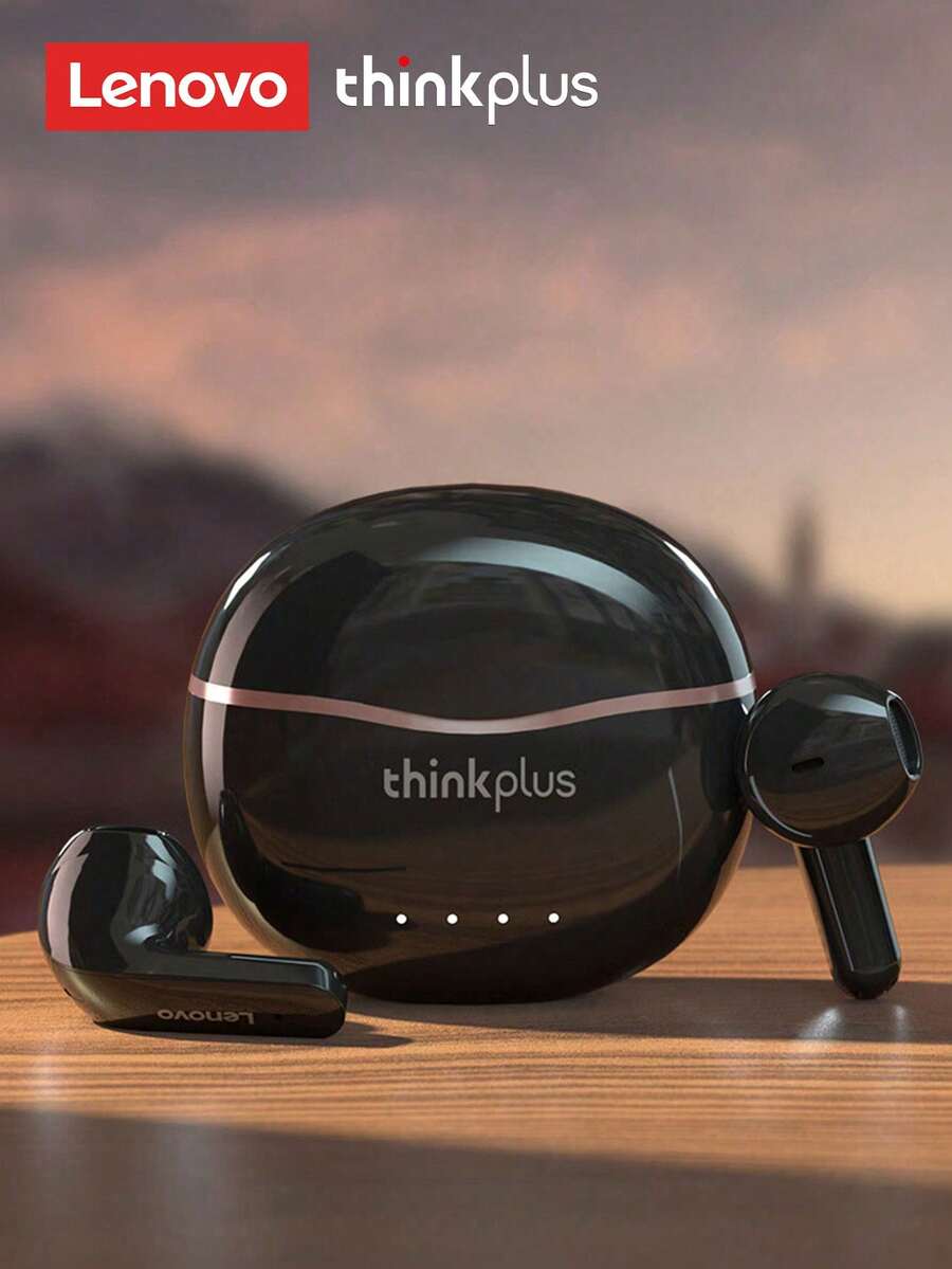 Lenovo X16 Bluetooth Earphones, Half In-Ear Style, Hi-Fi Sound Effect, Large Dynamic Driver, High Audio Quality, High-Definition Calls With Microphone, Suitable For Daily Music Listening, Gaming, Sports, Wireless Earbuds Compatible With Smartphones And Computers