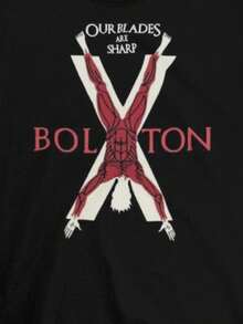 Game Thrones House Lton T-Shirt NWT Licensed & Official - 黑色 - 查看 1