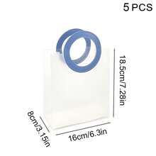 手提礼品袋 PVC 包装袋 带提手 婚礼 生日 情人节 纪念品袋 宾客礼品袋 - 彩色 - 查看 15