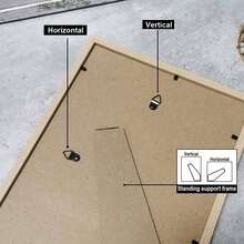 3件套木质相框，适用于照片墙，尺寸可选10x15、15x20、20x25英寸和A4尺寸，白色相框，照片支架，装饰纪念礼品，美观的白色相框，简约现代的墙面相框，INS风格现代家居装饰，适用于客厅，北欧风格家居装饰 - 白色 - 查看 5