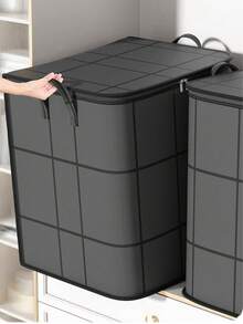 Heavy Duty Storage Bag, Extra Thick PVC Material With Zipper Closure, Moisture-Proof Storage Bag, Space Saving Vacuum Compressed, Essential For Moving, Home Organization, Blankets, Closet - Black - View 5