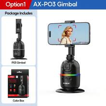 AXNEN 畅销产品!AI智能手机云台稳定器,具备人脸和手势识别功能 - 360°旋转自拍杆,配备多色补光灯和可拆卸蓝牙遥控器 - 完美适用于直播、会议、自拍、摄影、视频录制和节日活动 - 彩色 - 查看 14