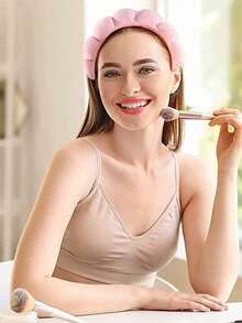 1PC Sponge Headband Wrist Band Yoga Running Skin Care Moisture Wicking Hair Band Facial Mask Cleaning And Exercise Neutral Fitness And Beauty Accessories Fashion Gym Self Care Bathroom Necessities Hair Accessories Exercise Equipment - Multicolor - View 5