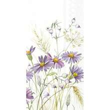 IHR Home Range Servilletas desechables de papel de 3 capas, 8.5 pulgadas, 4.5 pulgadas, árboles de Navidad verdes, blanco y verde(8.5" 4.5" Lilac Aster) - Multicolor - Ver 1