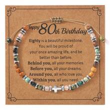 1 pieza Pulsera única de mujer con cuentas de piedras semipreciosas, diseño personalizado adecuado para uso diario, festivales, regalo para ella en su cumpleaños, Año Nuevo, Día de San Valentín - Multicolor - Ver 17