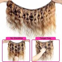 4/27 Human Hair Bundles Ombre Body Wave Hair Bundle Highlight With Honey Blonde Body Hair, 1/3/4 Bundles Of 100% Brazilian Virgin Hair, 4/27 Shiny Body Hair Bundle, Soft And Healthy Seam Style Hair Extensions, Suitable For Holiday Parties, Daily Dressing Occasions, Human Hair,Wigs Human Hair,Wig,Hair, Maquillaje, Decrotions Gifts For Women,Gifts,Hair Stuff,Hair Accerssories,Suitable For Parties, Holiday Party Style Volumizing Human Hair Weft Dinner Hair Weft Wigs Human Hair Put On And Go, Wigs, Human Hair, Curly Wigs Human Hair, Makeup, Your 2026 Beauty Glow-Up Awaits,Luxe Gifts For Moments That Matter #PremiumGifts New Year Music Festival Hair Colorful Hair Extensions For Rave Festival Highlight Hair Extensions Ombre Hair Extensions Wedding Hair Extensions Natural Hair Extensions For Wedding Day Hair Extensions Perfect For Music Festival & Wedding - Highlight & Piano - View 8