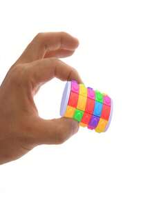 1pc 3D Magic Tower Puzzle Toy - Colorful Corn Cylinder Rotating Cube For Stress Relief & Brain Training,5x5 Multi-Layer Twist Puzzle, Creative Fidget Toy For Adults Teens, Perfect For Office Breaks, Study Sessions, Travel, Parties, Classroom Activities, Meditation Aid, Waiting Time & Cross-Border Intellectual Challenge & Focus Enhancement Tool - 彩色 - 查看 8