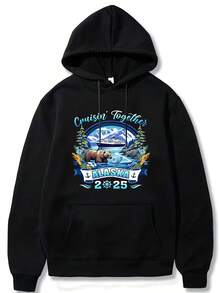 Holiday Top ChoiceCruisin' Together Alaska 2025 Family Vacation & Couples Cruise Souvenir Unisex HoodieChristmas Gifts