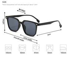 2副男士塑料几何经典永不过时眼镜组合，适合驾驶、街拍、度假装扮、节日礼物、户外休闲活动配饰 - 灰色 - 查看 4