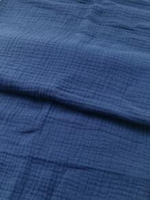 1件100%纯棉双层抗皱面料，棉纱布，亲肤柔软，预裁尺寸50厘米 x 135厘米（19.6英寸 x 53英寸）。DIY缝纫面料，双层棉纱布纺织品，适用于睡衣、毛毯、连衣裙、家居服、和服、头巾、毛巾、披肩和手工艺品 - 50cm*135cm - 查看 19