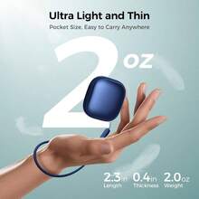 Calentadores de manos recargables de tamao de bolsillo, 2 unidades, chips inteligentes AI, calentadores de manos elctricos ultrafinos con 4000 mAh, calentador de manos elctrico porttil, caza - azul - Ver 4