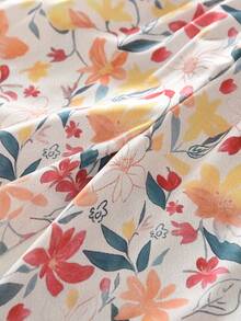 2件套年轻女孩休闲条纹背心和裤子套装，夏季 - 西瓜粉 - 查看 10