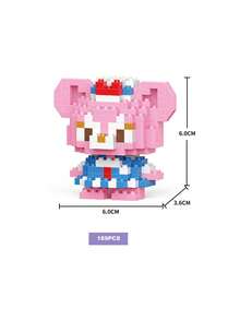 DOBBLE 口袋妖怪358片可爱卡通动漫积木套装动漫人物史迪奇图片拼图组装青少年玩具积木适合派对节日小礼物 - 彩色 - 查看 49