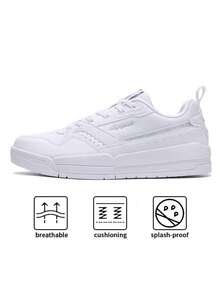 XTEP 878418310031 White Low-Top Casual Sneakers, Lightweight & Comfortable, Suitable For Daily, Travel, Outdoor - New White - View 1