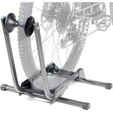 Delta Cycle - Soporte para bicicleta individual, sin herramientas, ajustable, para montaña, neumáticos gruesos, bicicletas de carretera, soporte de bicicleta independiente para estacionamiento en garaje(Folding Floor Stand) - Multicolor - Ver 2