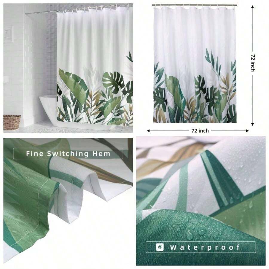 Shower Curtain Rings - Sheets + 182.9W X 182.9H cm (1 Panel) - View 1