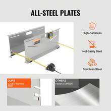 Herramienta de alineación de ruedas  Camber/Rueda/medidor de puntera Placas de puntera Cintas métricas - Gris - Ver 5