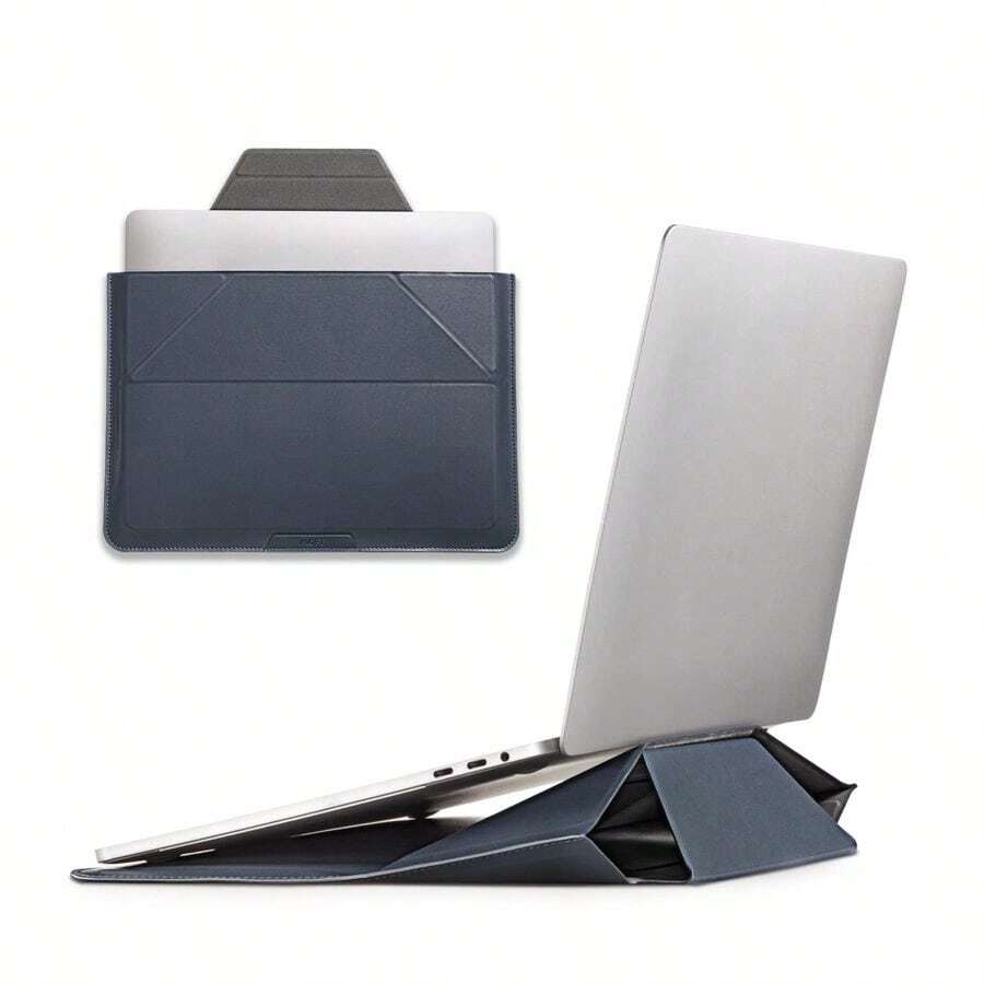 Laptop Carry Sleeve, 2in1 Laptop Bag Amp Stand For 14  Air Pro Amp  HP  Asus, Stylish Slim Computer S... - Deep Blue 14 Inch - View 1
